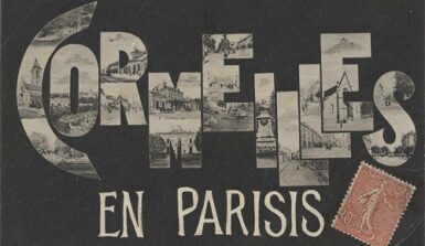 Ancienne carte postale de Cormeilles-en-Parisis en noir et blanc