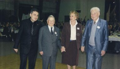 Yannick Boëdec, Jean Ferrier, et Lucienne Malovry, maires de Cormeilles-en-Parisis